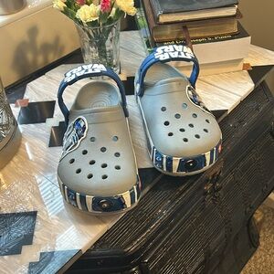 CROCS Kids Shoes in Gray and Blue